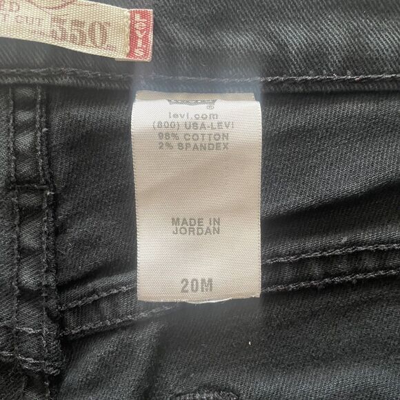 LEVI'S 550 Relaxed Boot Cut Jeans Women's Plus 20 M Black 5 Pocket Design EUC - Picture 10 of 12